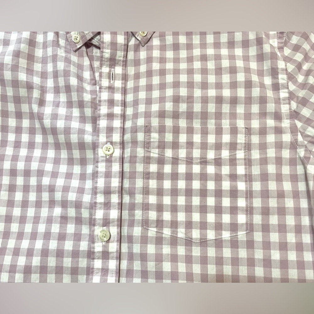 Mauve Gingham Oxford Shirt - Picture 6 of 7